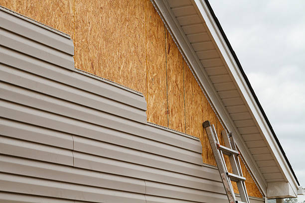Professional Siding Contractor technician working in Hershey, PA